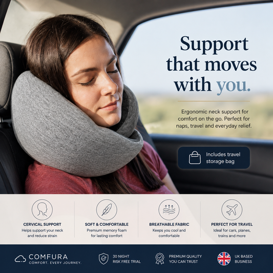 U-Shaped Memory Foam Pillow